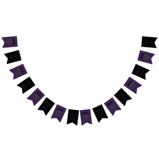 Gothic Ravens and Black Heart Custom Wedding Vlaggetjes (Alle)