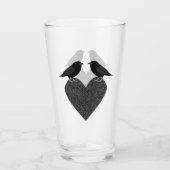 Gothic Ravens and Black Heart Glas (Achterkant)