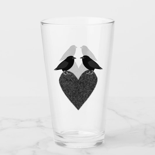 Gothic Ravens and Black Heart Glas (Voorkant)