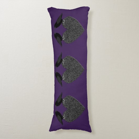 Gothic Ravens and Black Heart Lichaamskussen (Voorkant Verticaal)