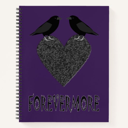Gothic Ravens and Black Heart Notitieboek (Voorkant)