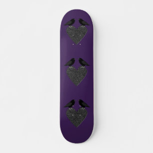 Gothic Ravens and Black Heart Persoonlijk Skateboard