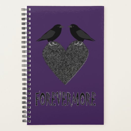 Gothic Ravens and Black Heart Planner (Voorkant)