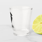 Gothic Ravens and Black Heart Shot Glas (Rechts)