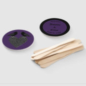 Gothic Ravens and Black Heart Wedding Custom Handwaaier (Niet-gemonteerd)