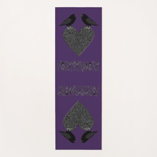 Gothic Ravens and Black Heart Yogamat (Voorkant)