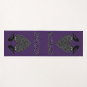 Gothic Ravens and Black Heart Yogamat (Voorkant (horizontaal))