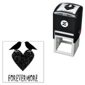 Gothic Ravens and Black Heart Zelfinktende Stempel (In situ)