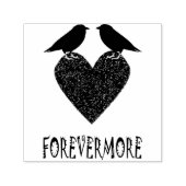 Gothic Ravens and Black Heart Zelfinktende Stempel (Design)