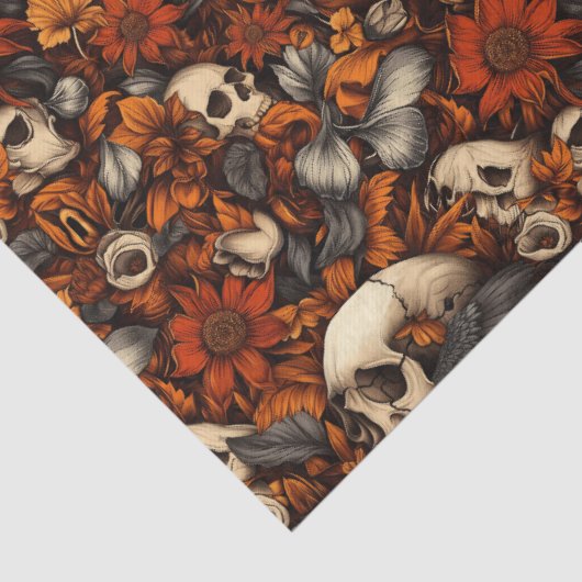 Gothic Ravens Autumn Tissue Paper Tissuepapier (Detail)