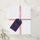 Gothic Ravens en Black Heart Custom Cadeaulabel (Met Touw)