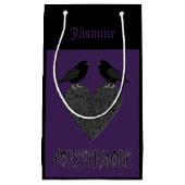 Gothic Ravens en Black Heart Custom Klein Cadeauzakje (Voorkant)