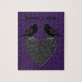 Gothic Ravens en Black Heart Custom Legpuzzel (Verticaal)