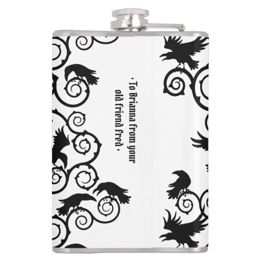 Gothic Ravens Heupfles (Achterkant)