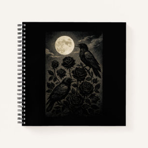 Gothic Ravens & Moon Halloween Notitieboek
