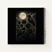 Gothic Ravens & Moon Halloween Notitieboek (Achterkant)
