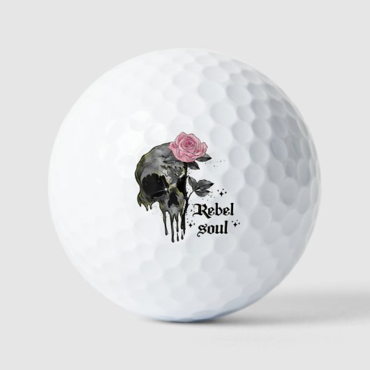 Gothic | Rebel Soul Golfballen (Voorkant)