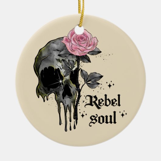 Gothic | Rebel Soul Keramisch Ornament (Voorkant)