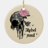 Gothic | Rebel Soul Keramisch Ornament (Achterkant)
