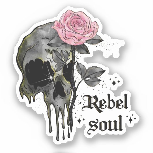 Gothic | Rebel Soul Sticker (Voorkant)