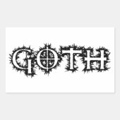 Gothic Rechthoekige Sticker (Voorkant)