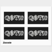 Gothic Rechthoekige Sticker (Vel)
