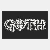 Gothic Rechthoekige Sticker (Voorkant)