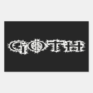 Gothic Rechthoekige Sticker
