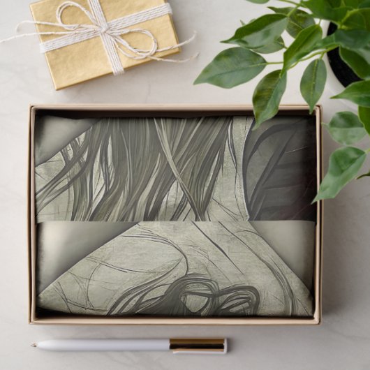 Gothic Red Ballerina Dancer Decoupage Tissuepapier (Geschenk)