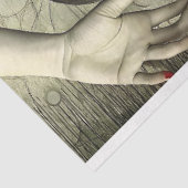 Gothic Red Ballerina Dancer Decoupage Tissuepapier (Detail)