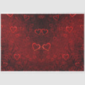 Gothic Red Black Hearts Decoupage Tissuepapier (Voorkant)