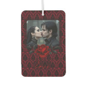 Gothic Red Damask Rose Wedding Luchtverfrisser (Voorkant)