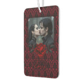 Gothic Red Damask Rose Wedding Luchtverfrisser (Links)