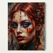 Gothic Red Head Woman Planner (Achterkant)