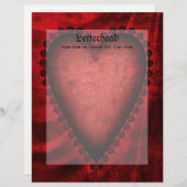 Gothic Red Heart (Voorkant / Achterkant)