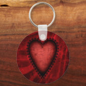 Gothic Red Heart Sleutelhanger (Voorkant)
