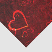 Gothic Red Hearts, 20x30-vel papier (Detail)