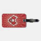 Gothic Red Heats afgebeeld in Botten White Skulls Bagagelabel (Achterkant horizontaal)