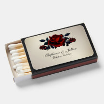 Gothic Red Rose Antiek Gold