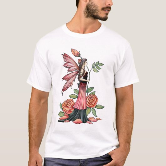 Gothic Red Rose Fairy Canvas tas van Molly Harriso T-shirt (Voorkant)