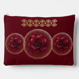 Gothic Red Rose & Gold Personalized Etui