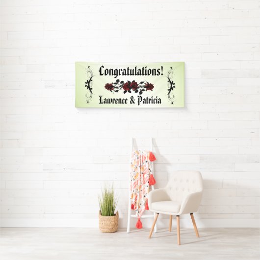 Gothic Red Rose Green Spandoek (Insitu)