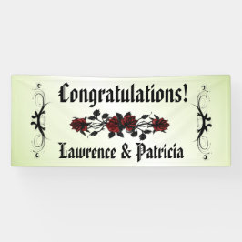 Gothic Red Rose Green Spandoek