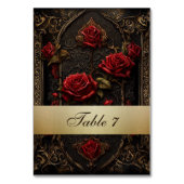 Gothic Red Rose Kaart (Voorkant)
