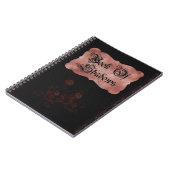 Gothic Red Rose Roze Zwart Boek van Schaduwen Notitieboek (Linkerzijde)