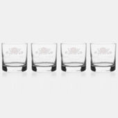 Gothic Red Rose Wedding Whisky Glas (Achterkant)
