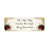 Gothic Red Roses Etiket (Voorkant)