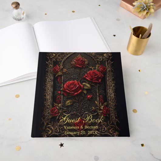 Gothic Red Rose's Gastenboek (Voorkant open)