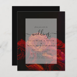 Gothic Red Roses Gothic Wedding Invite