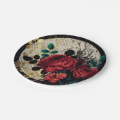 Gothic Red Roses Papieren Bordje (Gekanteld)